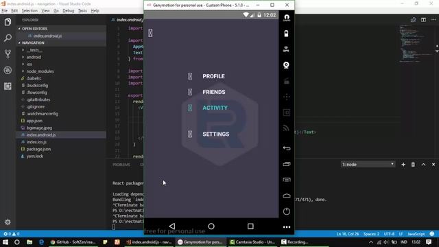 React Native - How to make Menu Drawer Bouncy смотреть онлайн