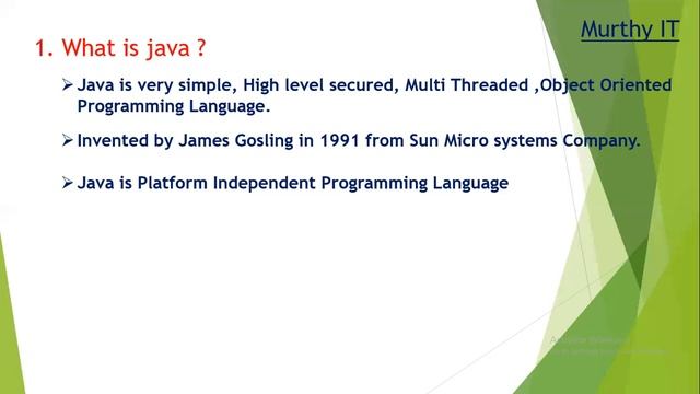 1.What Is Java, Where do we use Java, Who invented Java смотреть онлайн