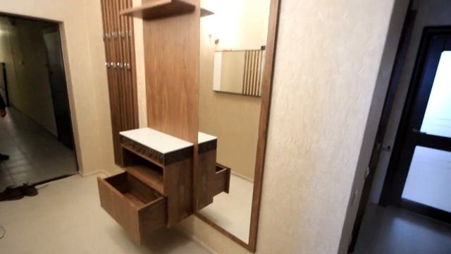 KODEDESIGN TV - Мебель в прихожую и рейки на стену, американский орех шпон