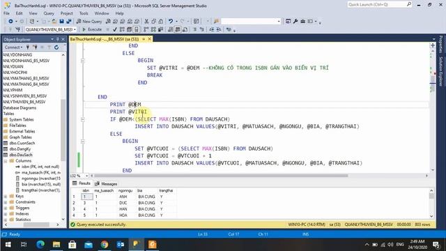 HỆ CƠ SỞ DỮ LIỆU NÂNG CAO - THỰC HÀNH CURSOR смотреть онлайн