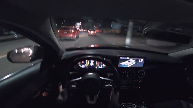 MERCEDES-BENZ C180 1.6 TURBO (W205) - POV  | NIGHT DRIVE ??