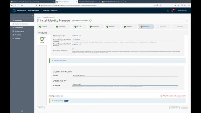Deploy VMware IDM in Cluster Mode смотреть онлайн