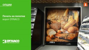ОПЦИЯ: печать на ПВХ полотне скоростных ворот DYNACO