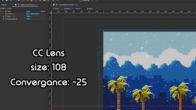 Pixel / CRT Effect in After Effects смотреть онлайн