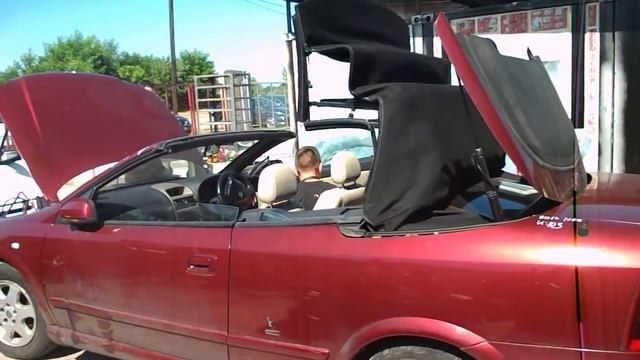 Opel Astra G Cabrio - Tető Teszt - top test - roof test смотреть онлайн