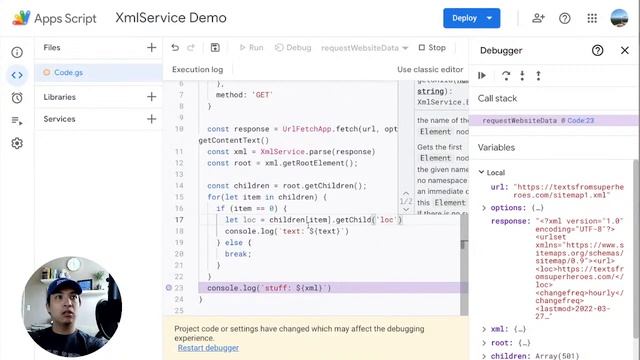Using XmlService in Apps Script to Pull Data From a Website смотреть онлайн