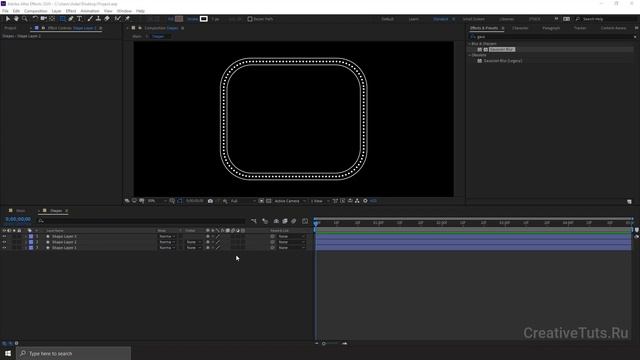 Создание неоновой композиции в After Effects смотреть онлайн