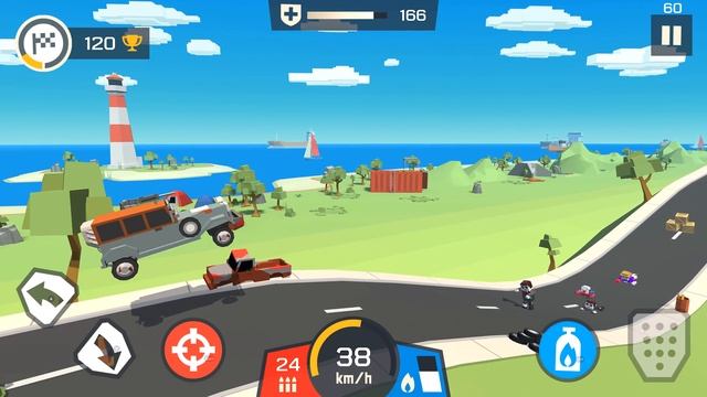 ЭВОЛЮЦИЯ ТАЧКИ ПРОТИВ ЗОМБИ - Zombie Derby Pixel Survival смотреть онлайн