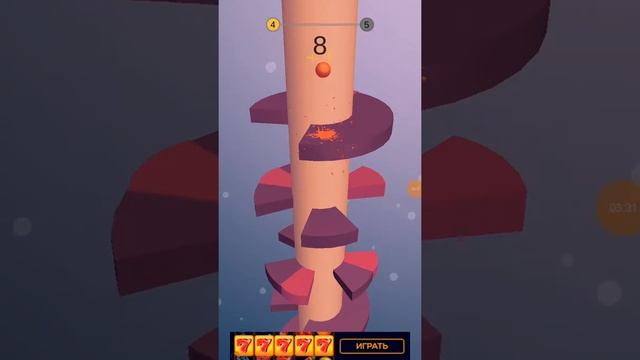 Обзор игры «Helix jump» смотреть онлайн