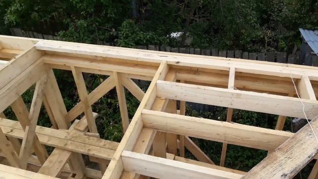 Монтаж стен второго этажа каркасного дома. смотреть онлайн