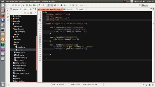 yii2 angularjs single page crud sederhana смотреть онлайн