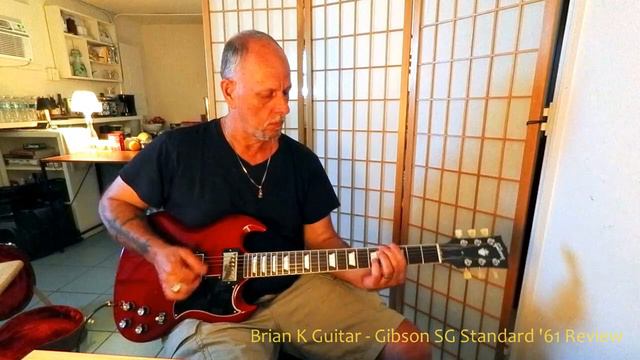 Gibson SG Standard '61 Vintage Cherry Electric Guitar Review, Made In USA - Brian K Guitar смотреть онлайн