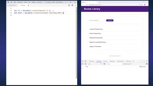 14- Creating and Adding Elements to the DOM : شرح جافا سكريبت 2019 смотреть онлайн