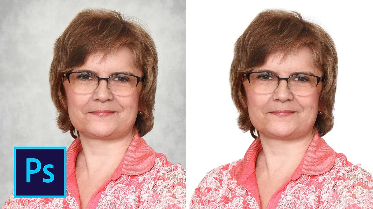 Как сделать белый фон на фото в фотошопе смотреть онлайн