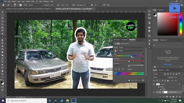 How to Use Adjustment Layers in Photoshop 2021 in Sinhala (Ps Magic - 19) смотреть онлайн