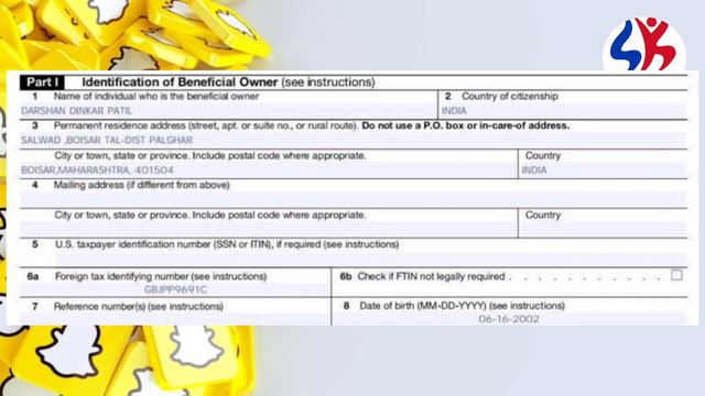 How to fill W-8ben Tax form For Snap Chat| w8ben Tax form submit 2023 | W8ben form Hindi English смотреть онлайн