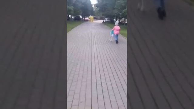 ВЫШЛИ ГУЛЯТЬ С КОЛЯСКОЙ//WENT FOR A WALK WITH A STROLLER смотреть онлайн