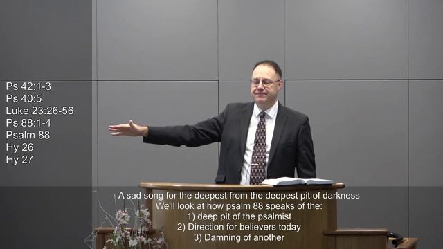 Easter Service ~ Rev Bredenhof ~ Ps 88: A sad song from the deepest pit of darkness смотреть онлайн