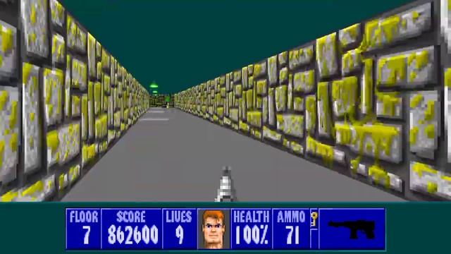 Wolfenstein 3D Spear of Destiny ECWolf - Level 07 - All Secrets - 1080p 60fps смотреть онлайн