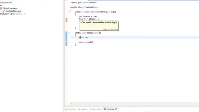 Java Made Easy Tutorial 19 - Methods w/ Parameters смотреть онлайн