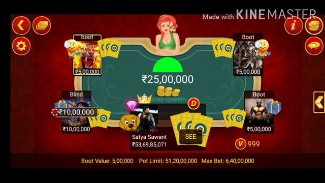 Teen Patti Octro Table setup valo ko kaise lute Unlimited chips jite || TEEN PATTI OCTEO POKER || смотреть онлайн