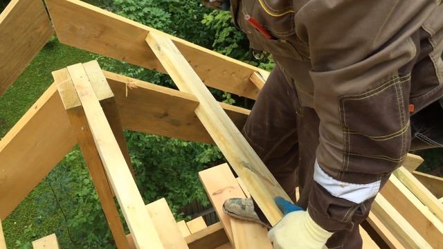 стропильная система , выносные стропила и монтаж ендовой доски смотреть онлайн