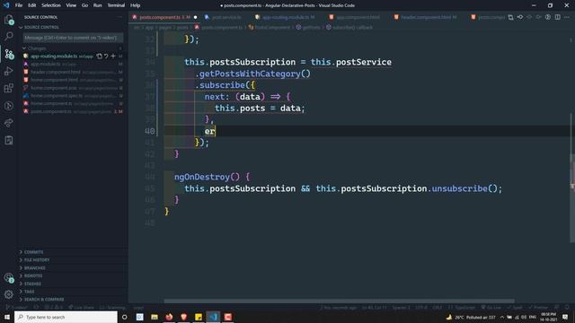 7. Advantage of unsubscribing the http observable in ngOnDestroy - Angular RxJS смотреть онлайн