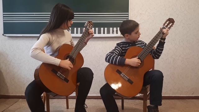 Дует Пронін П.& Проніна О. Мазурка обр.О.Зубченко смотреть онлайн