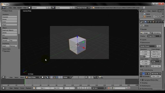 Blender 2.6 Beginner Course | Tutorial 3: Navigating Around 3D Space [HD] смотреть онлайн