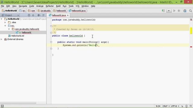 HelloWorld: JDK8 x IntelliJ IDEA 13 смотреть онлайн