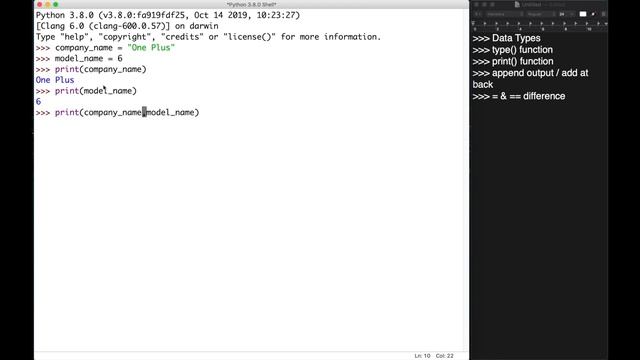 5mL - type(), print(), append operation, = & == | Tutorial #6(P - II) | Python Programming (HINDI) смотреть онлайн