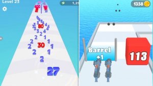 Number Master: Run and merge vs Gun Runner 3D / Number run 2048 Gameplay Mobile New update level #2