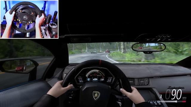 Lamborghini Aventador SVJ CONVOY - Forza Horizon 5 (Steering Wheel + Shifter) Gameplay смотреть онлайн