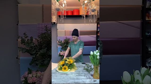 Солнечный букет из подсолнухов? смотреть онлайн