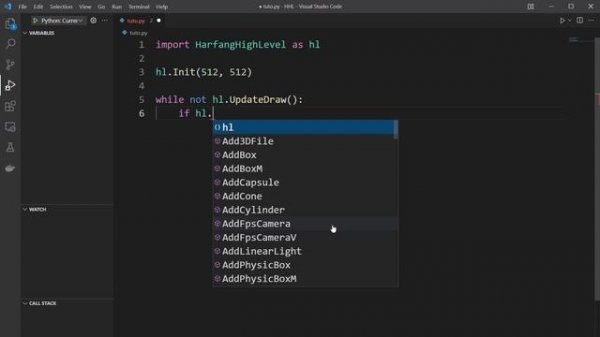 Create ImGui Windows in Python with Harfang High Level