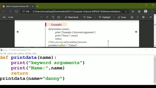 CH-7 KEYWORD ARGUMENTS || 12TH STD CS || PYTHON IN TAMIL смотреть онлайн
