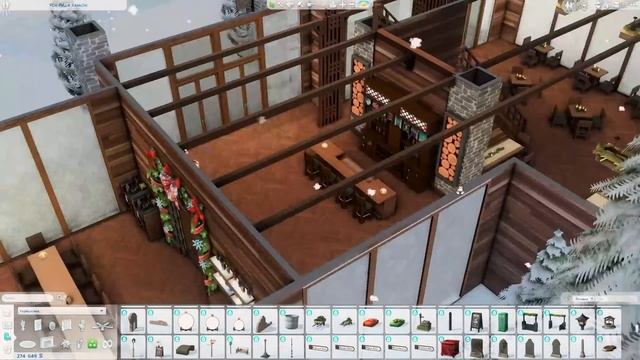 Зимний ресторан ? || Строительство в The Sims 4 || Скачать NO CC || SpeedBuild Winter Restaurant смотреть онлайн