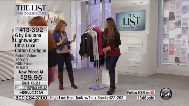 G by Giuliana Lightweight Ultra Luxe Cotton Cardigan смотреть онлайн