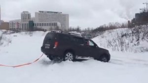 Ниссан Патфайндер зимой