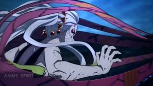 Танжиро использует великую силу солнца против 6 молодой луны Даки