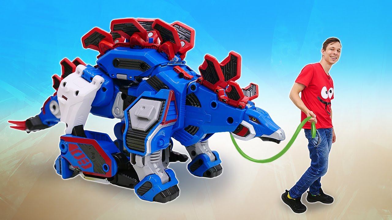 GEOMECHA Стеготанк спасает машинки! Крутые роботы Геомека - Играй в игры для мальчиков! смотреть онлайн