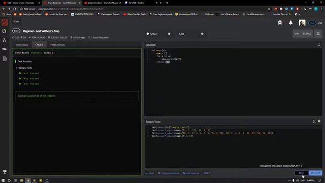 Codewars | Beginner - Lost Without a Map смотреть онлайн