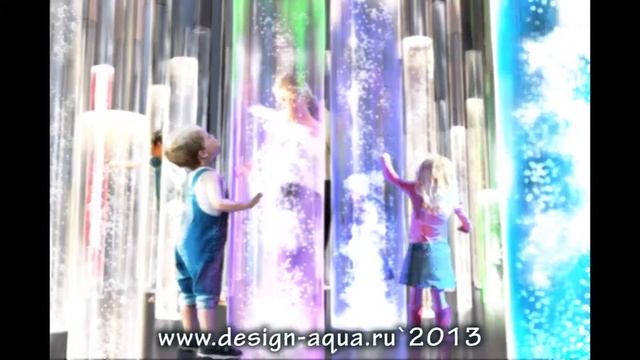Водопады, пузырьковые панели и колонны Аквадизайн www design aqua ru смотреть онлайн