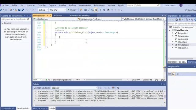 Implementación de una estructura de datos tipo Lista con C# en Windows Forms Parte 2 de 2 смотреть онлайн