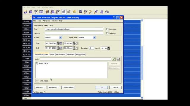 Google Calendar - Block Message in Oracle Calendar смотреть онлайн