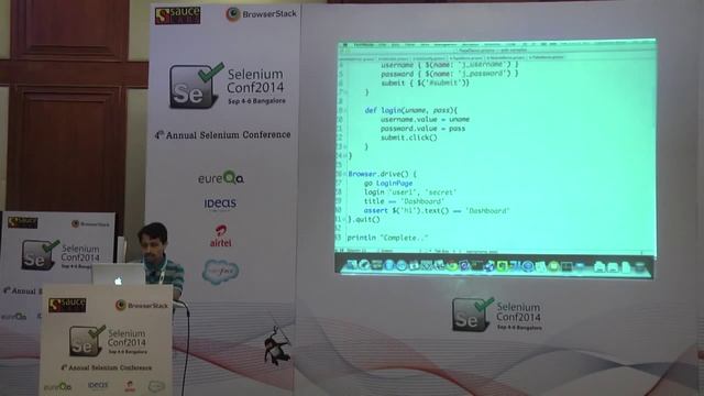 Better Selenium Tests with Geb by Naresha K @ Selenium Conf 14 смотреть онлайн