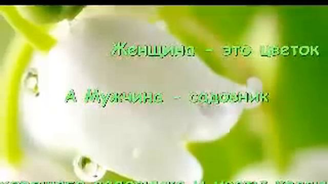 Любимая женщина,как цветок! смотреть онлайн