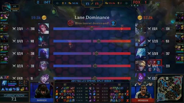 IMT vs FOX: Best of 3 - Day 2 Week 1 NA 2017 Spring Split смотреть онлайн