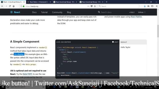 What Is React Js | React Js Vs React Native - Must know Major Differences | With Example ?? смотреть онлайн