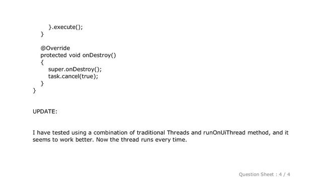 Android : AsyncTask doInBackground does not run смотреть онлайн